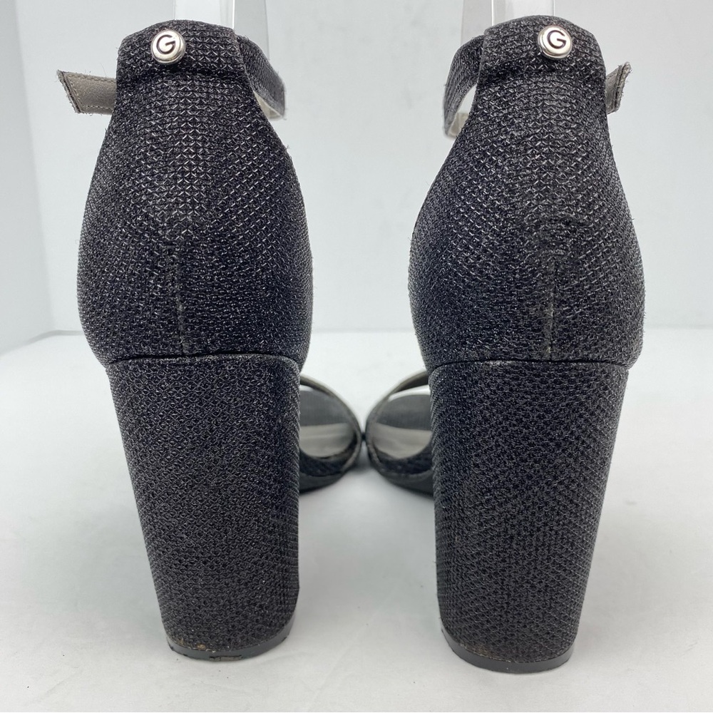 G By Guess size 8 Women’s Shantel Black Ankle Strap Heels Sandals - Picture 4 of 9